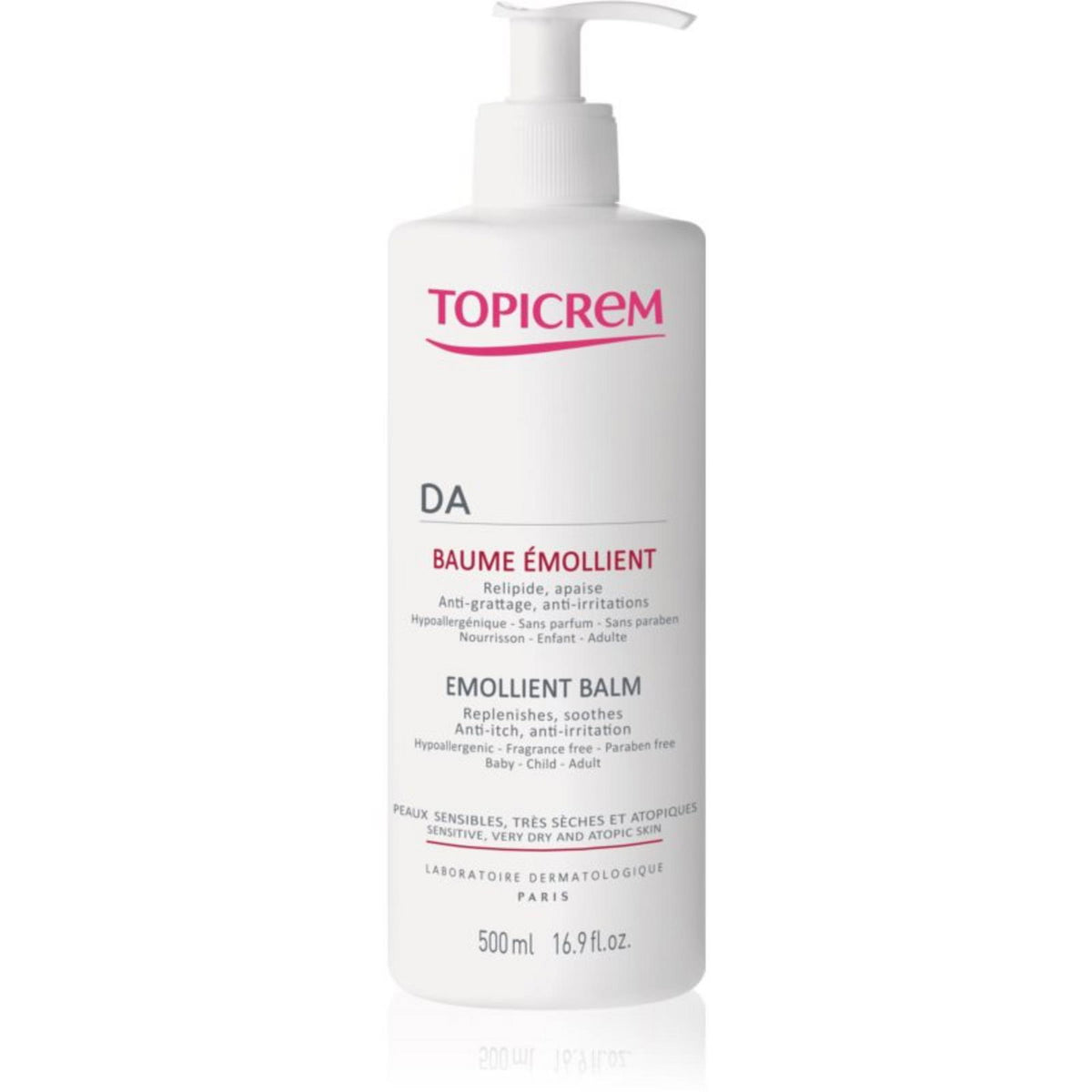 Topicrem, DA, Soothing & Protecting, Day & Night, Balm, 500 ml