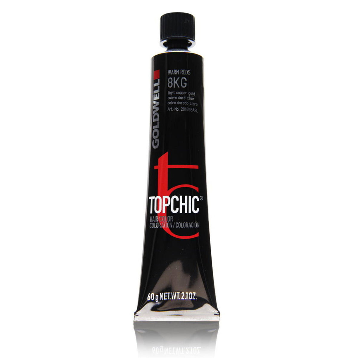 Goldwell, TopChic, Permanent Hair Dye, 8KG Light Copper Gold, 60 ml