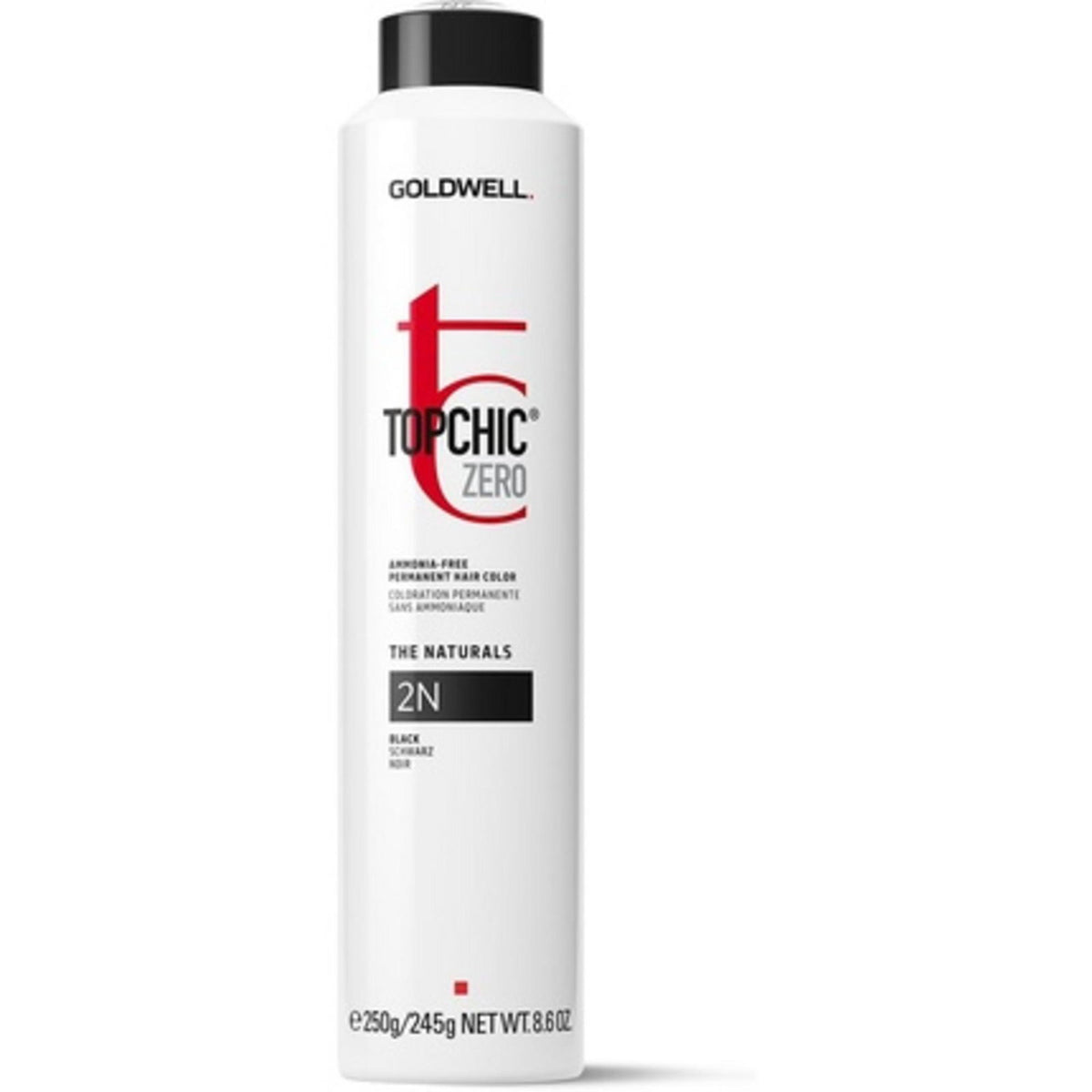 Goldwell, TopChic Zero, Permanent Hair Dye, 2N Black, 250 ml