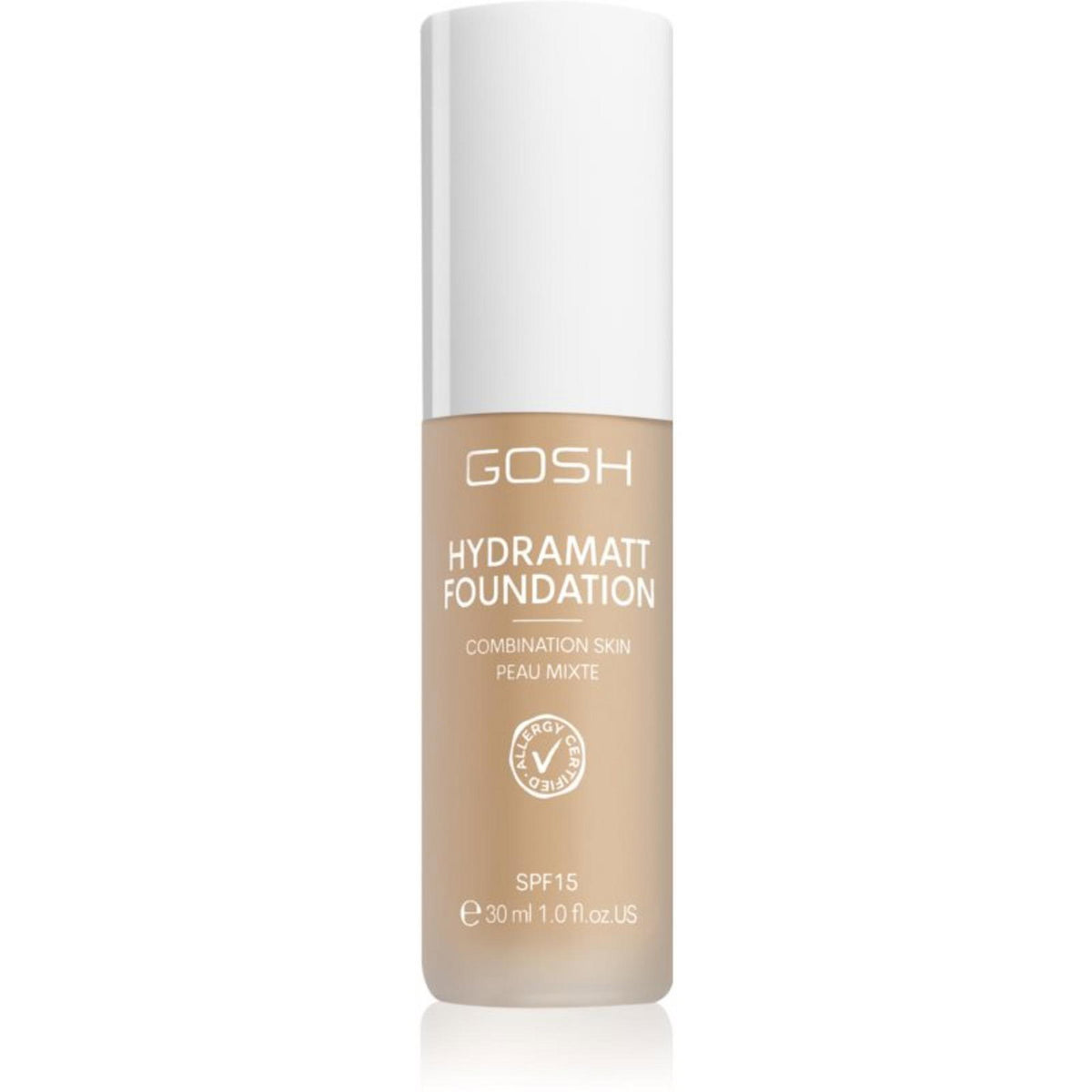 Gosh, Hydramatt, Matte, Liquid Foundation, 006N, Medium Light, SPF 15, 30 ml