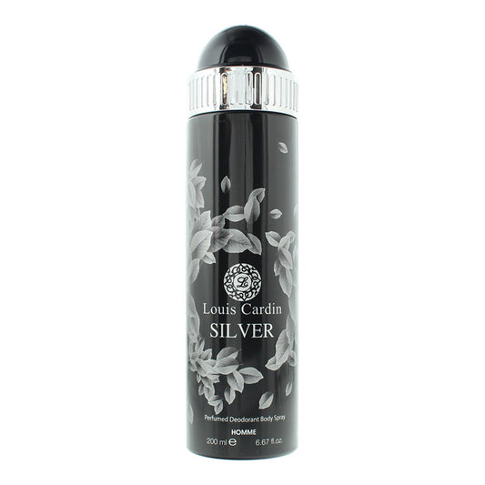 Louis Cardin, Silver, Deodorant Spray, For Men, 200 ml