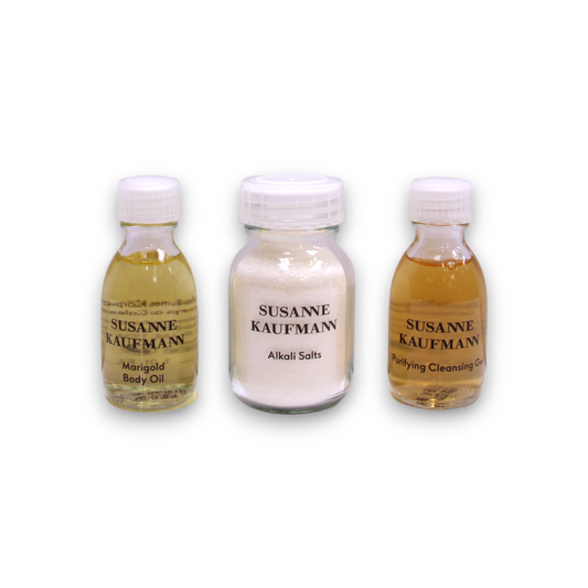 Susanne's Home Spa Collection Set Susanne Kaufmann: Face Cleansers, Paraben-Free, Purifying, Cleansing Gel, For Face, 30 ml + Body Lotions & Creams, Sulfates-Free, Nourishing, Body Butter, Day, 15 ml + Face Masks & Exfoliators, Enzyme, Exfoliating…