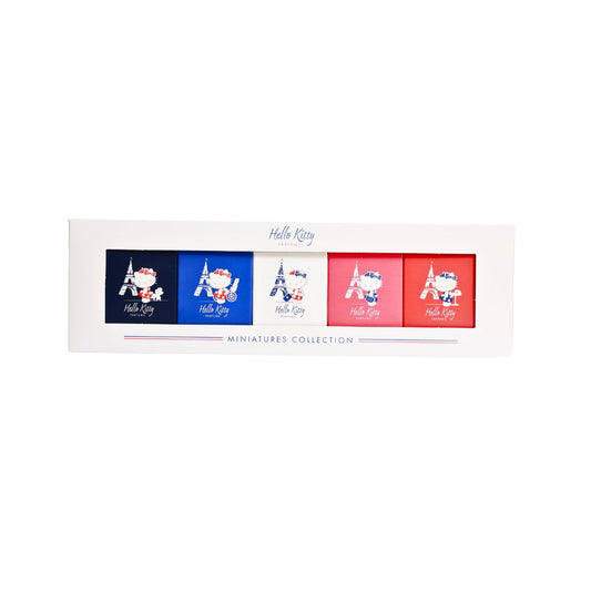 Set Hello Kitty: Around Paris Blanc, Eau De Toilette, For Girls, 5 ml *Miniature + Around Paris Bleu, Eau De Toilette, For Girls, 5 ml *Miniature + Around Paris Rose, Eau De Toilette, For Girls, 5 ml *Miniature + Around Paris Rouge, Eau De Toilette, For…