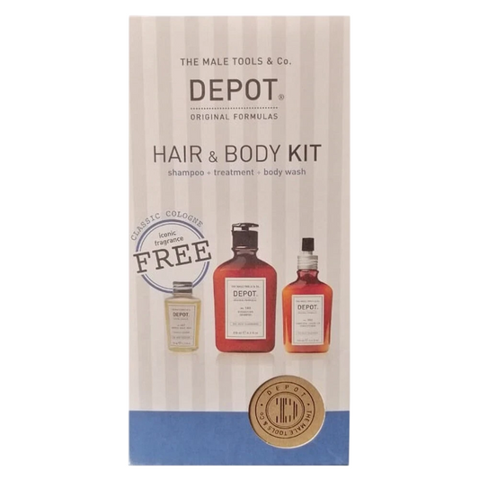 Set Depot: 100 Hair Cleansing No. 103, Pro-Vitamin B5, Hair Shampoo, For Hydration, 250 ml + 200 Hair Treatments No. 202, Botanical Complex, Hair Leave-In Conditioner, For Hydration, 100 ml + 600 Body Solutions No. 601, Botanical Complex, Cleansing,…