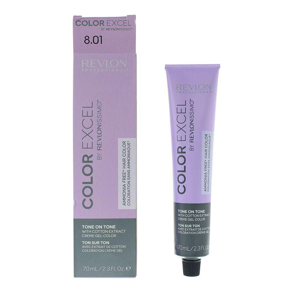 Revlon, Color Excel, Semi-Permanent Hair Dye, 8.01 Light Natural Ash Blonde ml