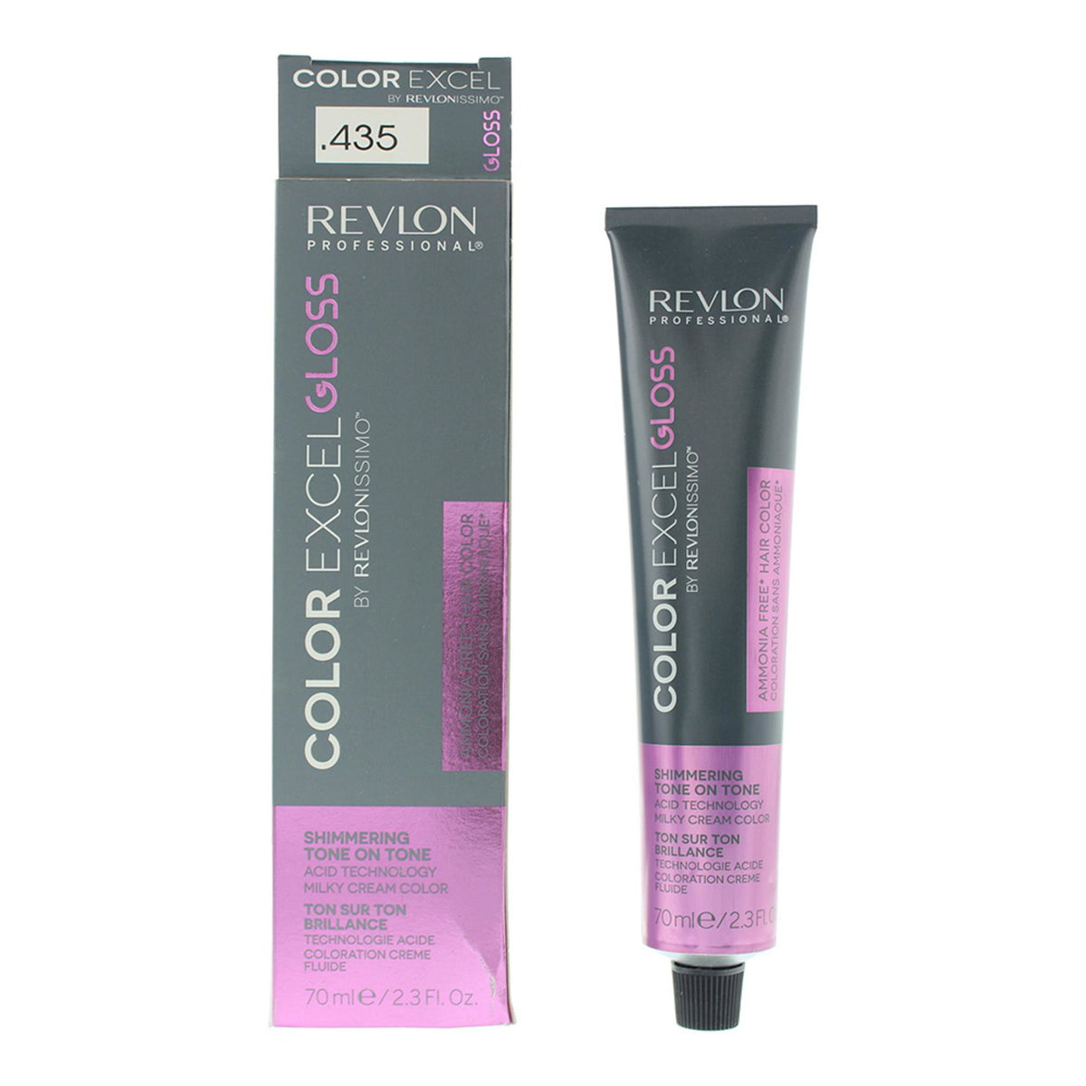 Revlon, Color Excel Gloss, Permanent Hair Dye, .435 Peach, 70 ml