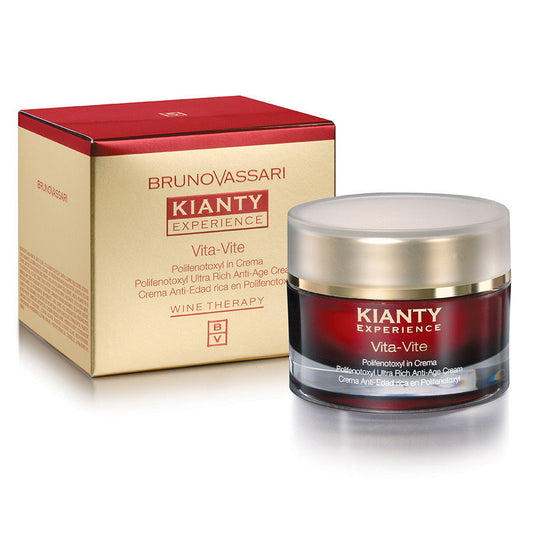 Bruno Vassari, Kianty Experience, Active Ingredients, Anti-Ageing, Morning & Evening, Cream, For Face, 50 ml