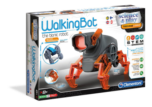 Clementoni, Walking Bot , Construction Set, 75039, For Boys, 8+ years