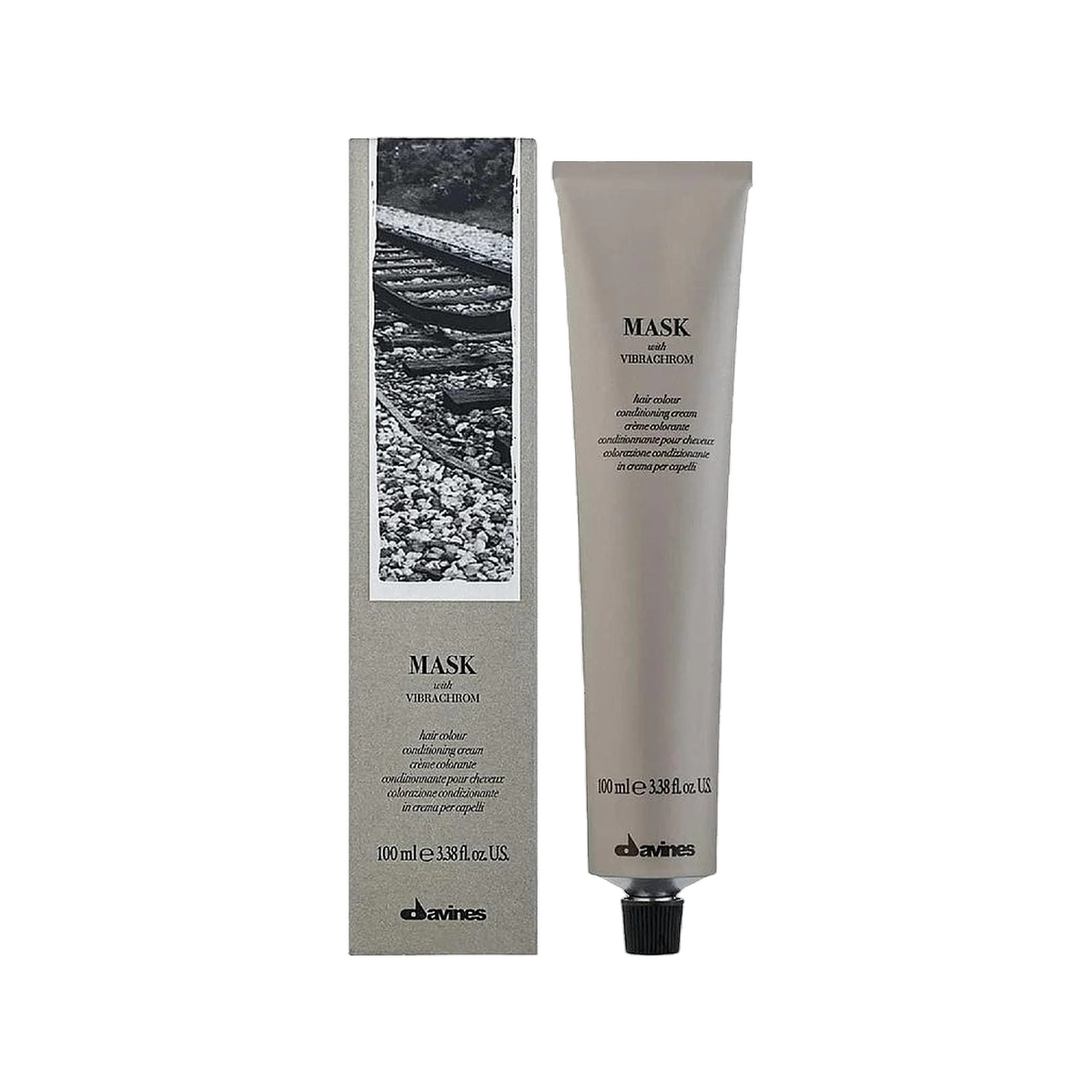 Davines, Mask With Vibrachrom, Permanent Hair Dye, 7.32 , 100 ml