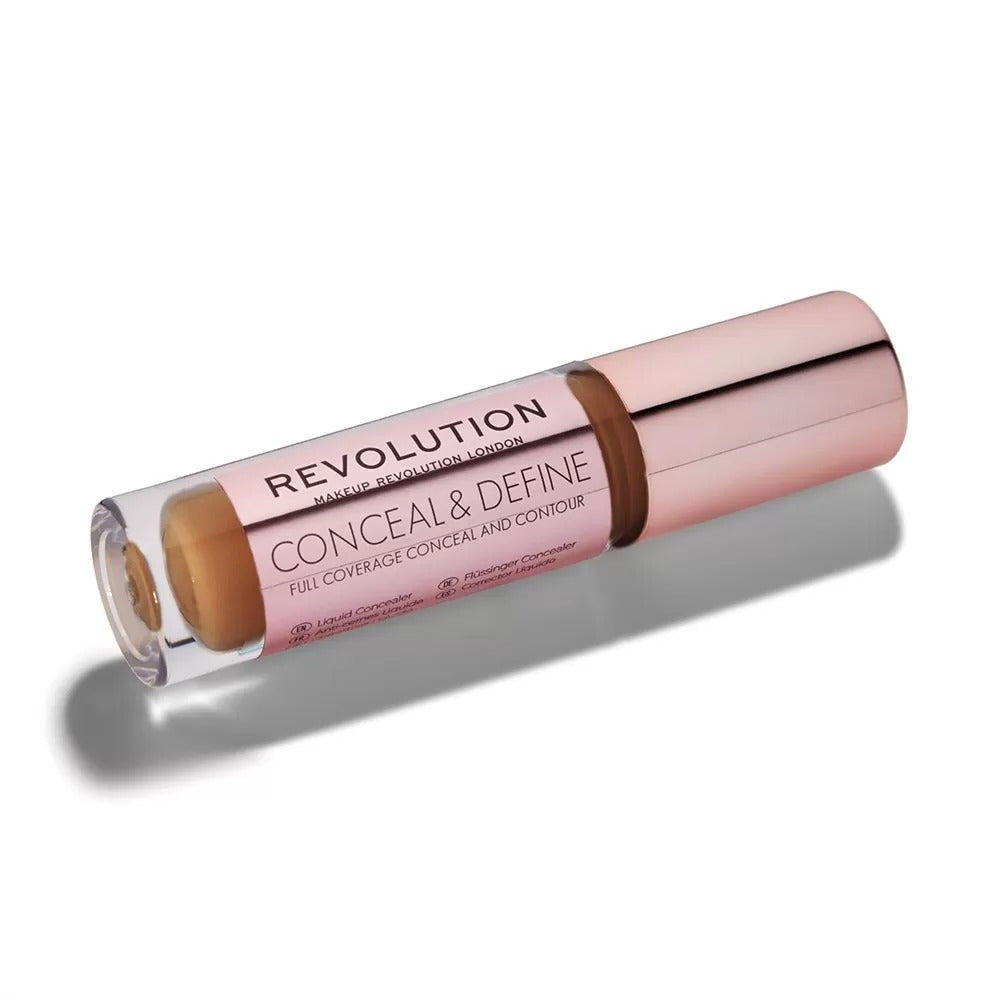 Makeup Revolution, Conceal & Define, Corrective, Liquid Concealer, C 14, 4 g