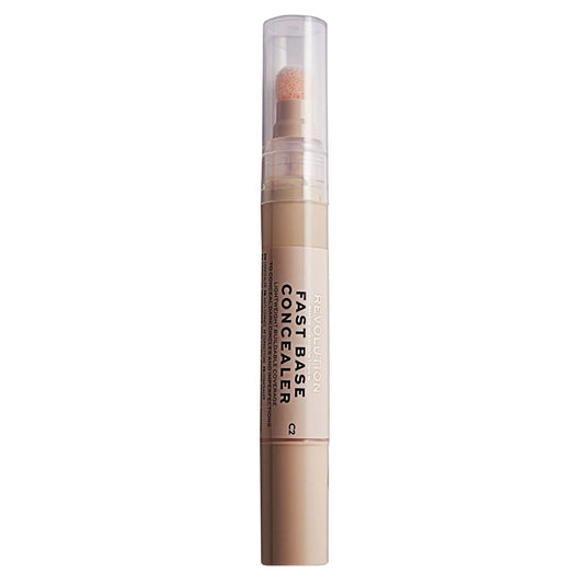 Makeup Revolution, Fast Base Concelear, Under-Eye Concealer Pen, C 2, 4.5 ml
