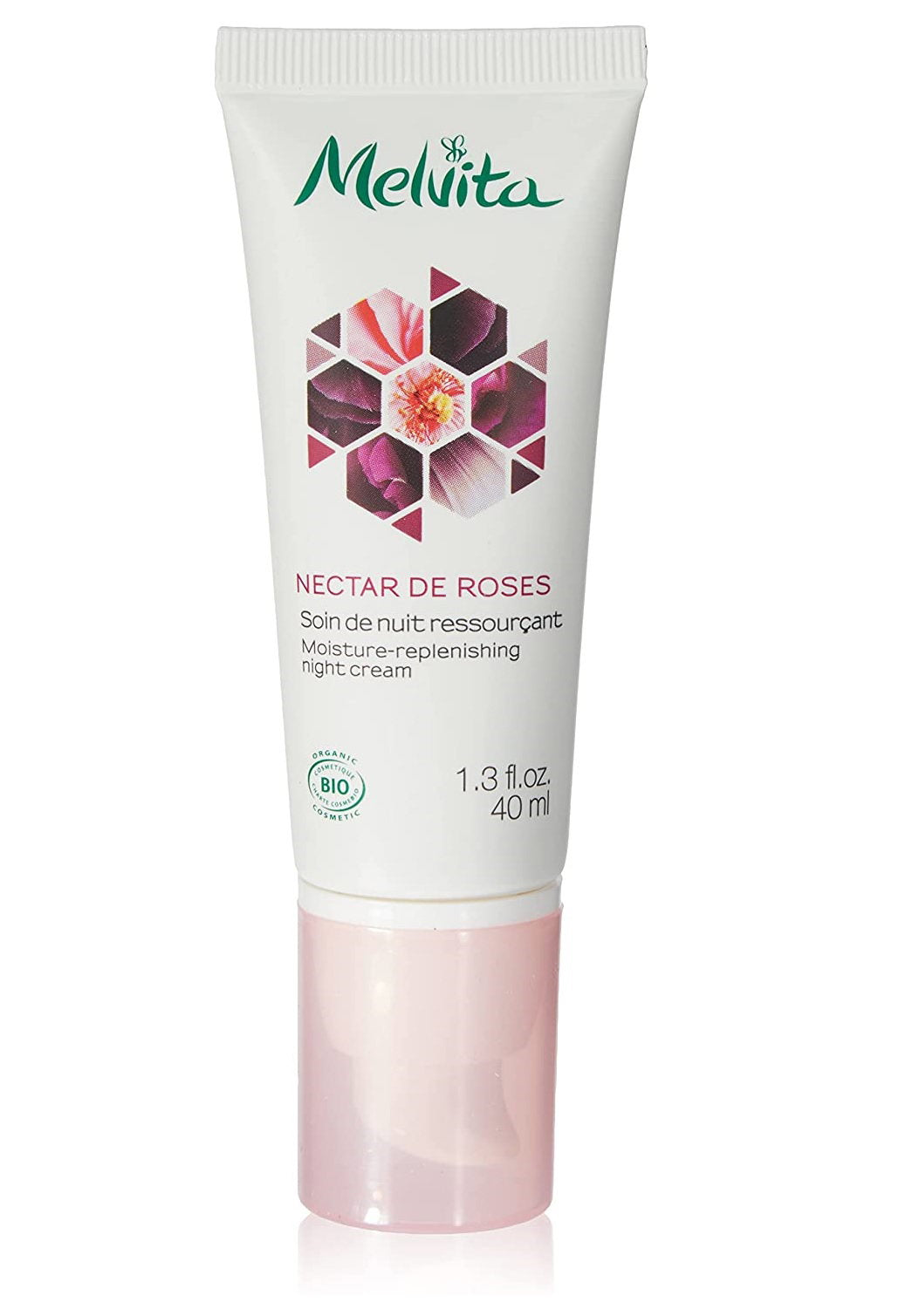 Melvita, Nectar de Roses, Organic, Moisturizing, Night, Cream, For Face, 40 ml *Tester