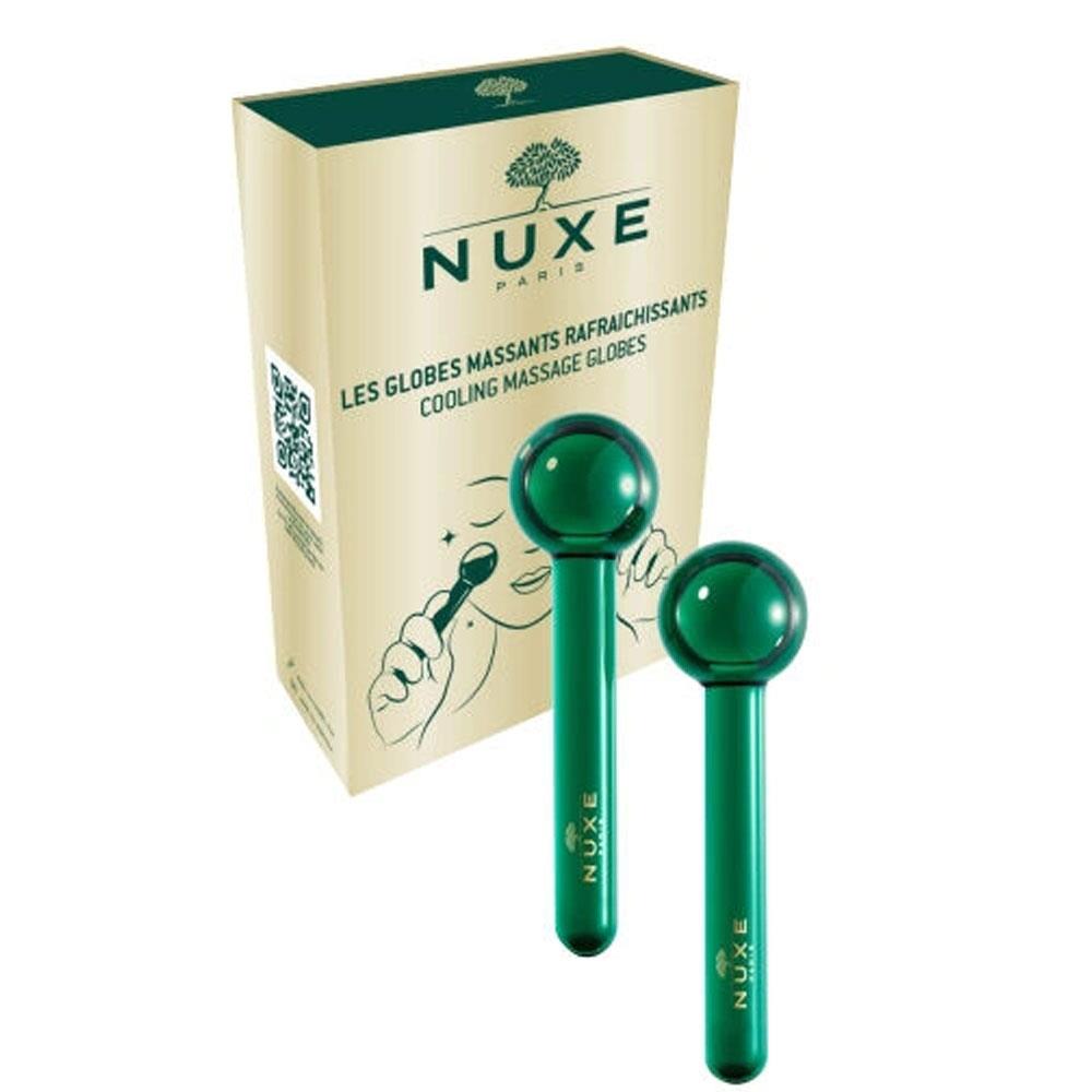 Nuxe, Ice Globes, Green, Cooling, Face Massage Globe