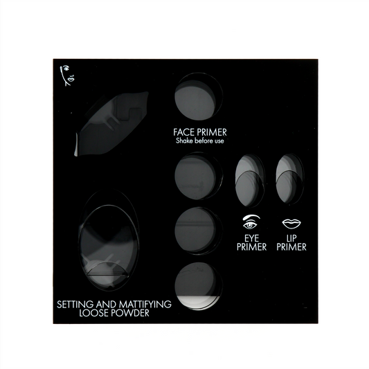 Pupa, Matt, Empty Makeup Display, Black, With 8 Slots